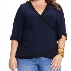 Kiyonna Forever Faux Wrap Top 3x